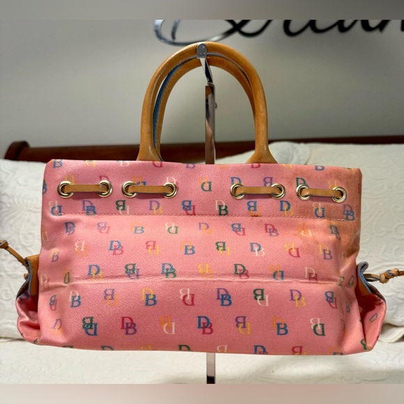 Gently Used Dooney & Bourke Pink Multicolor Satchel - Picture 2 of 10